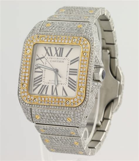 cartier gold watch clasp|cartier gold watch with diamonds.